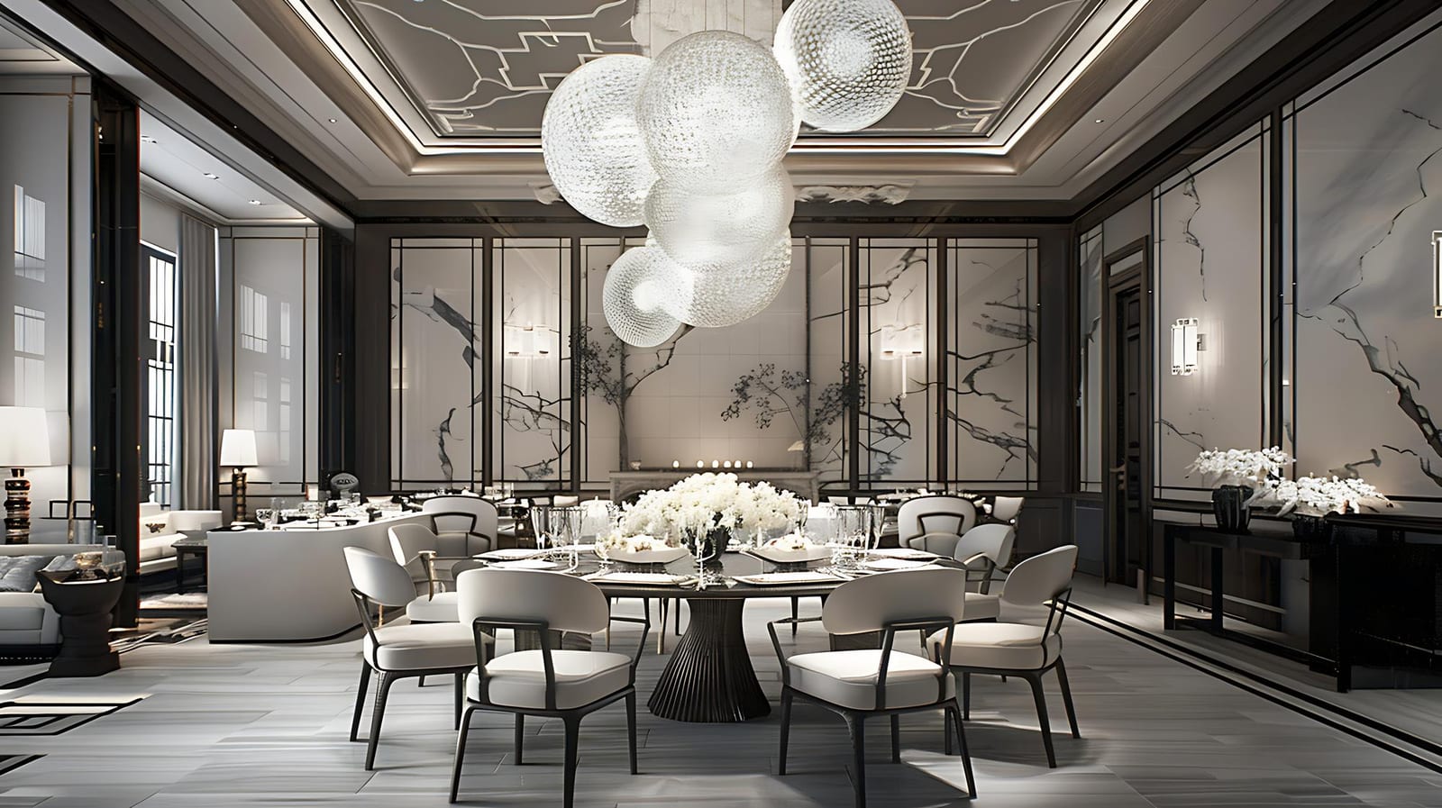 Sala de jantar da Massa & Afeto com mesas preparadas para receber convidados